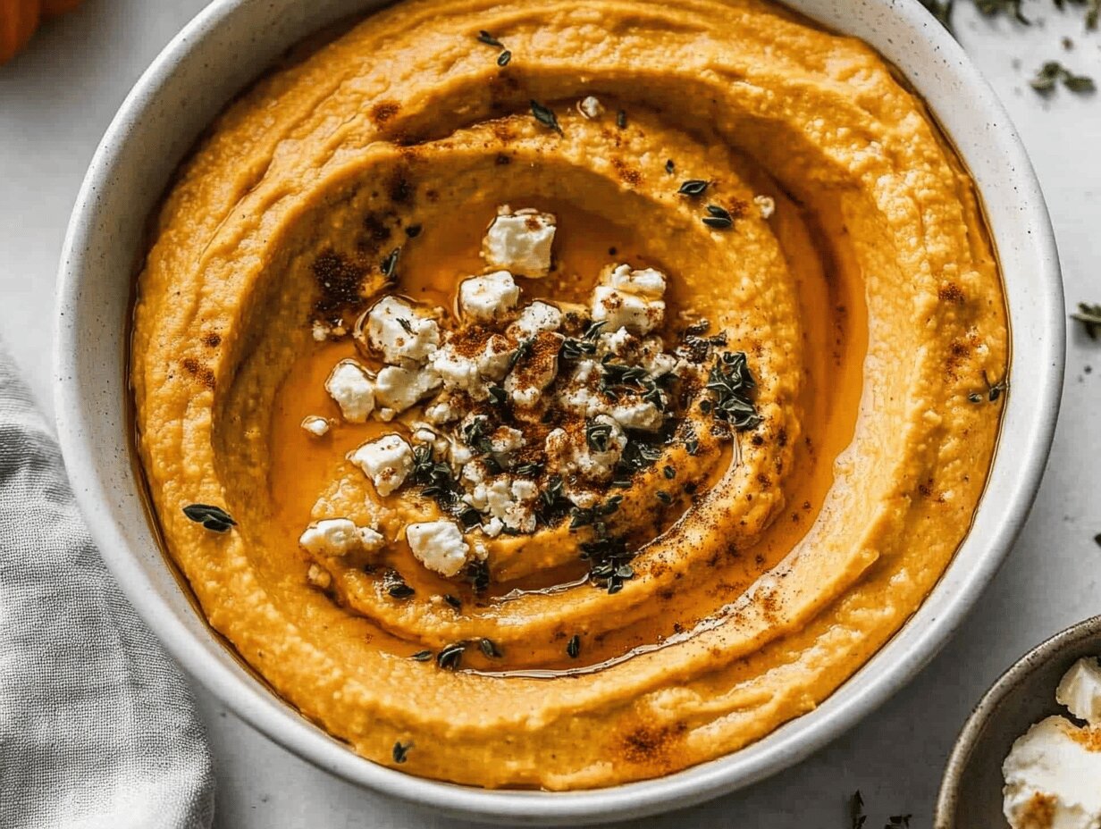 Pumpkin Whipped Feta Dip – A Creamy Autumn Delight to Share