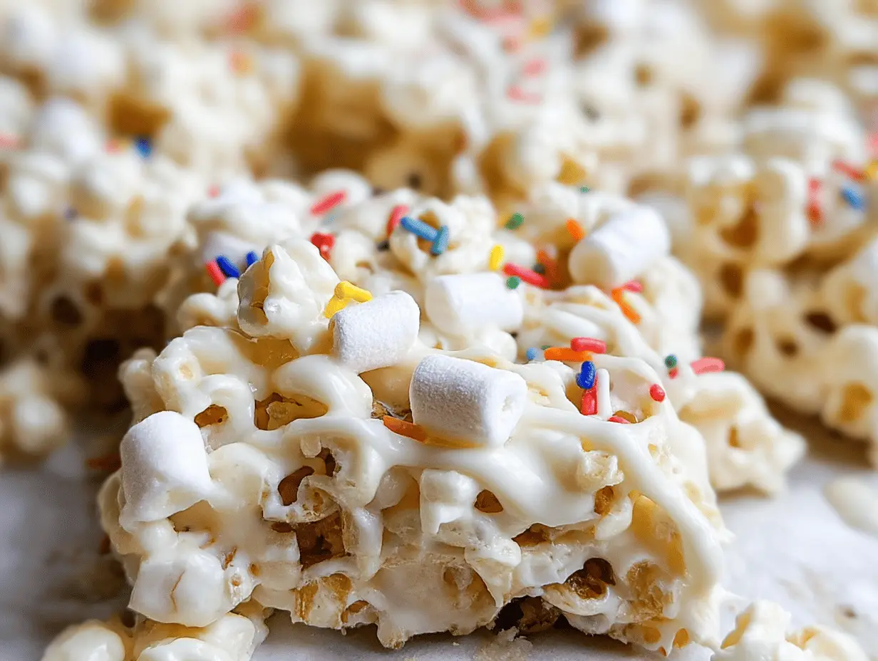 Irresistible Marshmallow Popcorn Treats: A No-Bake Delight