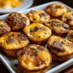 Delicious homemade McGriddle Bites served with maple syrup and fresh fruit for a perfect breakfast.