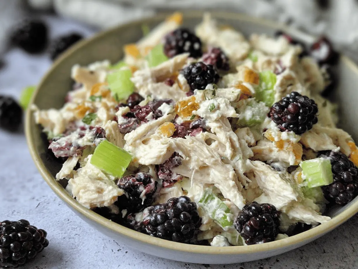 Irresistible Low Carb Blackberry Cottage Cheese Chicken Salad Recipe